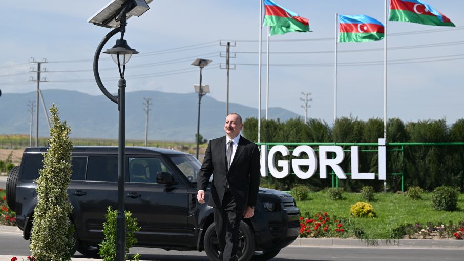 Prezident İlham Əliyev Ağdam rayonunun Kəngərli kəndinin birinci mərhələsinin açılışında iştirak edib