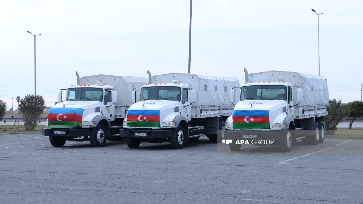 Azərbaycan Prezidentinin tapşırığı ilə İrana humanitar yardım yola salınıb